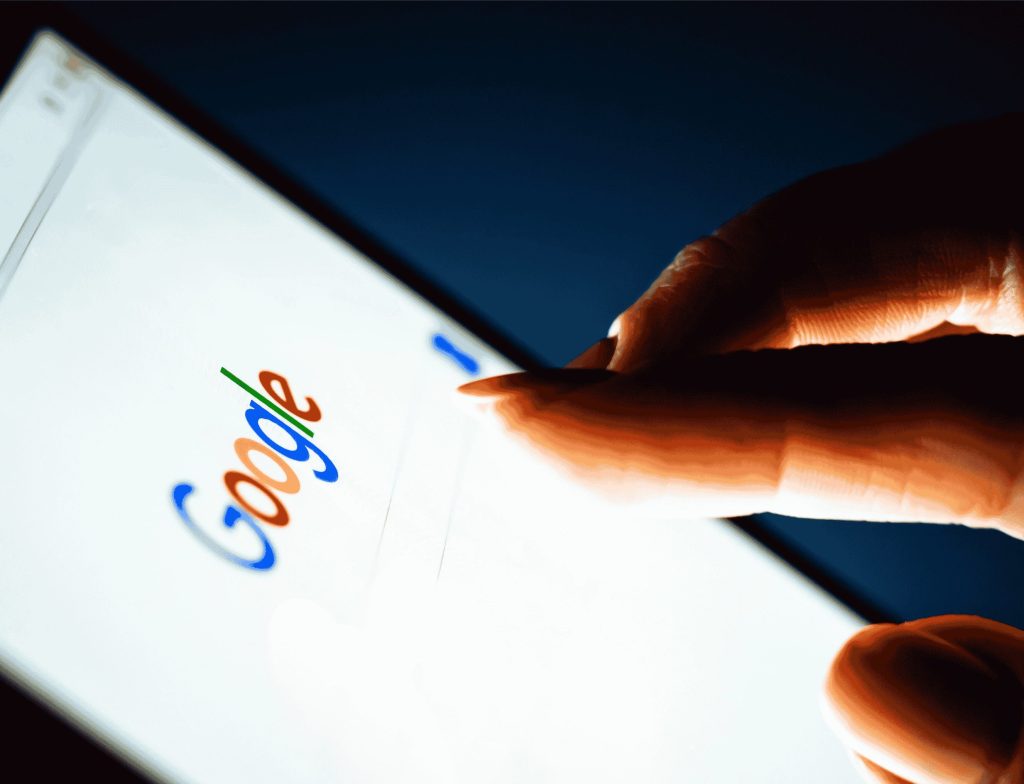 Using Google on phone